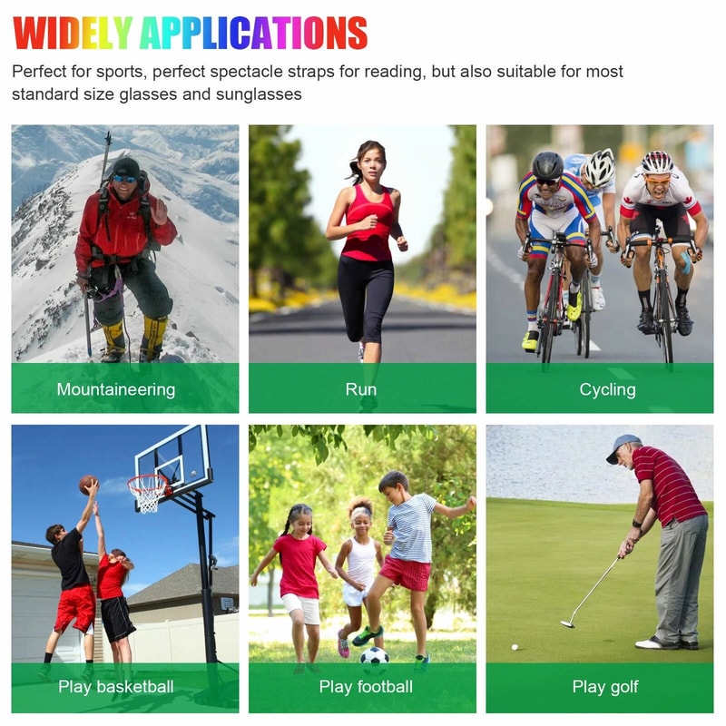 Adjustable Eyeglass Holder Neck Strap Sports Cord Lanyard For Sunglasses Reading Glasses 3