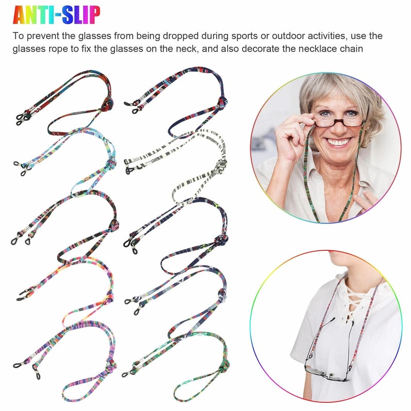 Adjustable Eyeglass Holder Neck Strap Sports Cord Lanyard For Sunglasses Reading Glasses 4