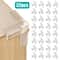 Soft Silicone Corner Protectors Transparent TShaped Furniture Edge Guards 6