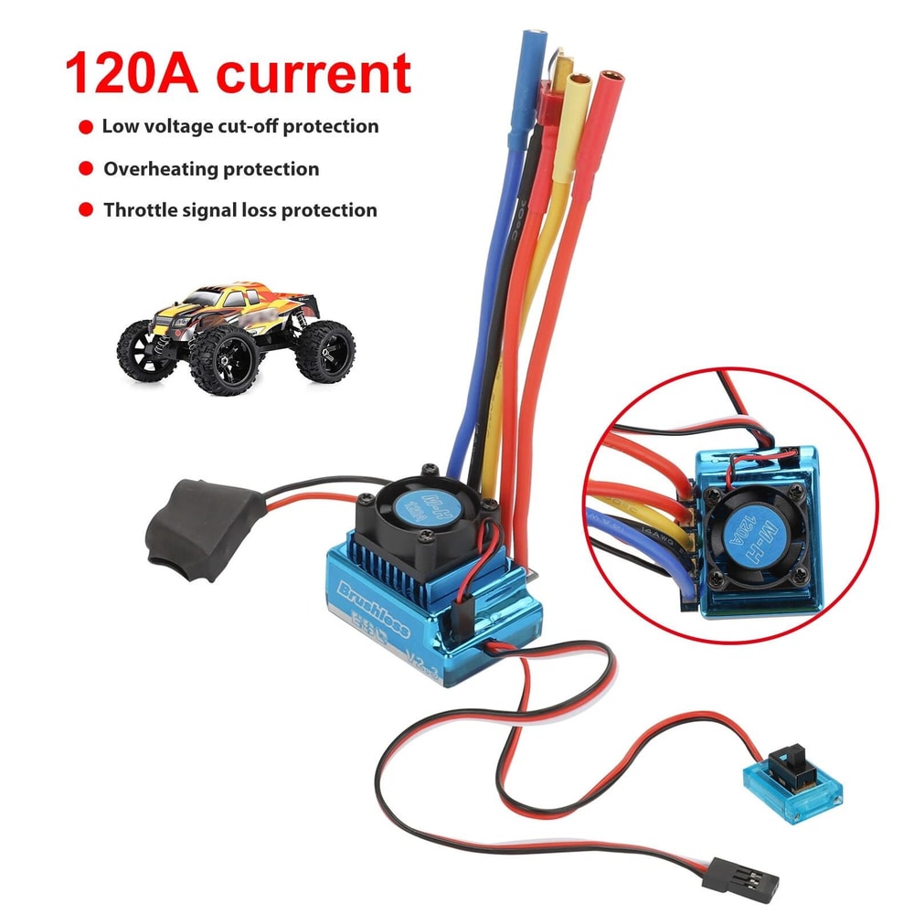 Brushless ESC Electric Speed Controller HighPerformance For RC Cars And Boats 4