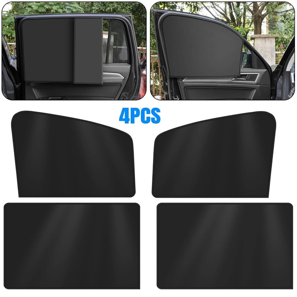 Magnetic Window Sun Shades Car Privacy Covers For Front Rear UV Protection Shield 5