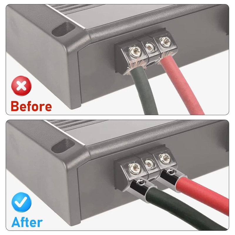 Amplifier Power Input Reducer Ground Gauge Wire Converter 3