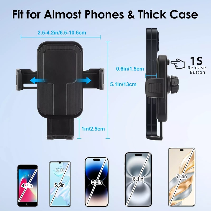 Screen Clip Phone Mount Universal Smartphone Holder 5
