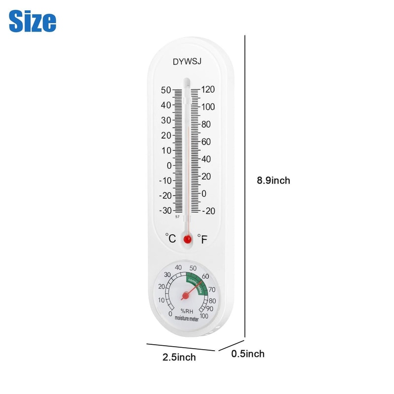 Garden Wall Thermometer Hygrometer Indoor Outdoor Humidity Meter For Yard And Greenhouse 1