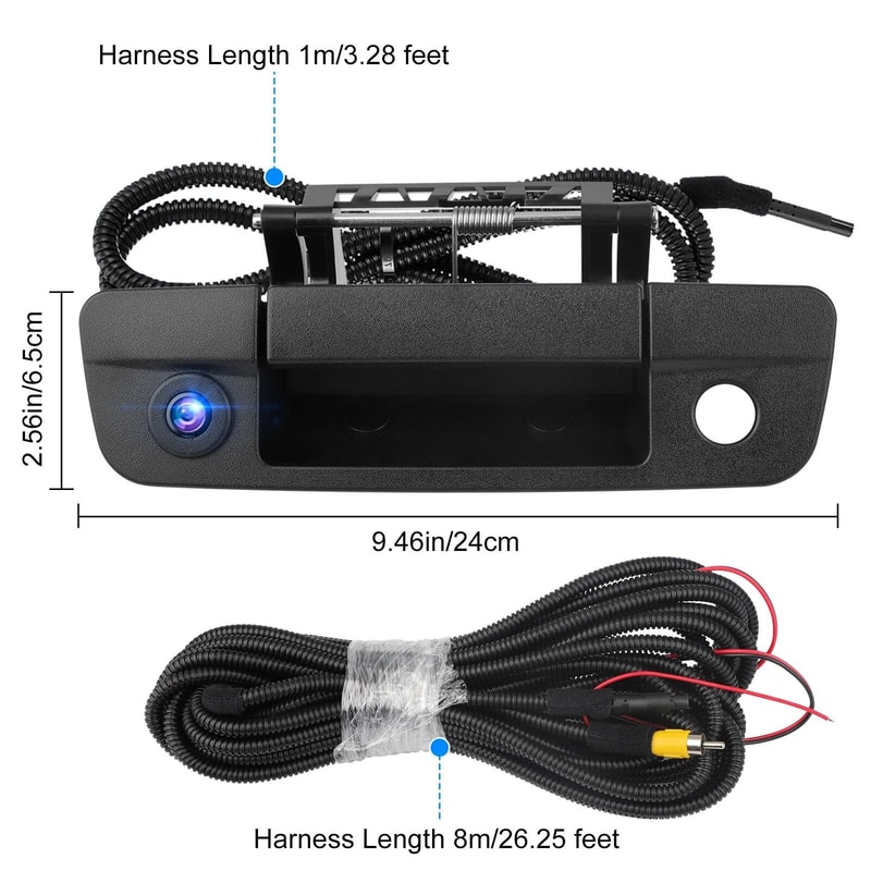 Backup Camera Tailgate Handle HD Vision Waterproof 2