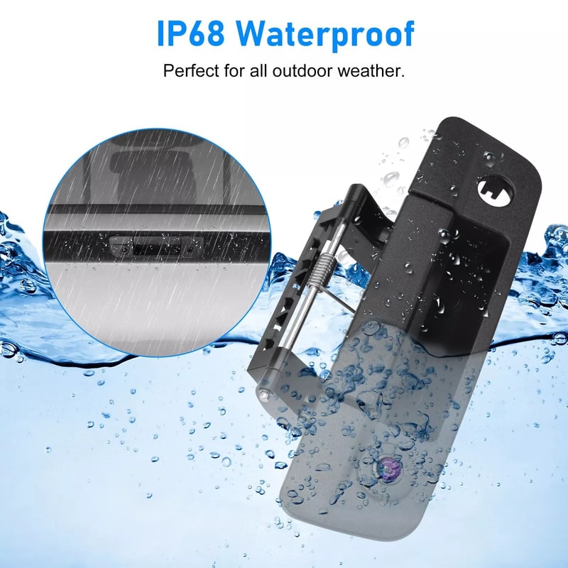 Backup Camera Tailgate Handle HD Vision Waterproof 3