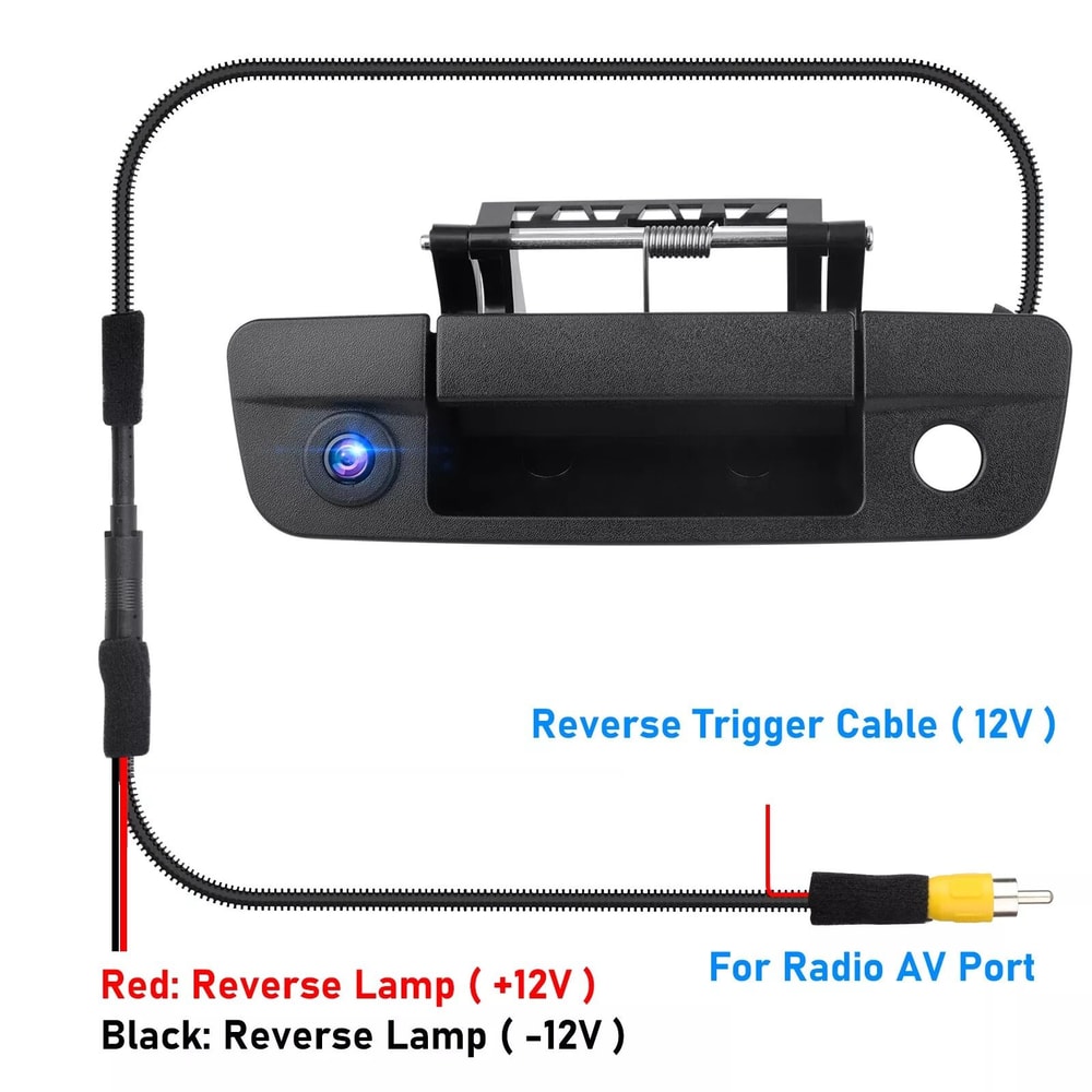 Backup Camera Tailgate Handle HD Vision Waterproof 4