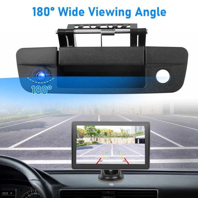 Backup Camera Tailgate Handle HD Vision Waterproof 5