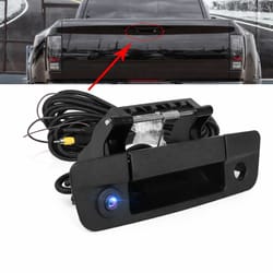 backup camera tailgate handle, hd vision, waterproof