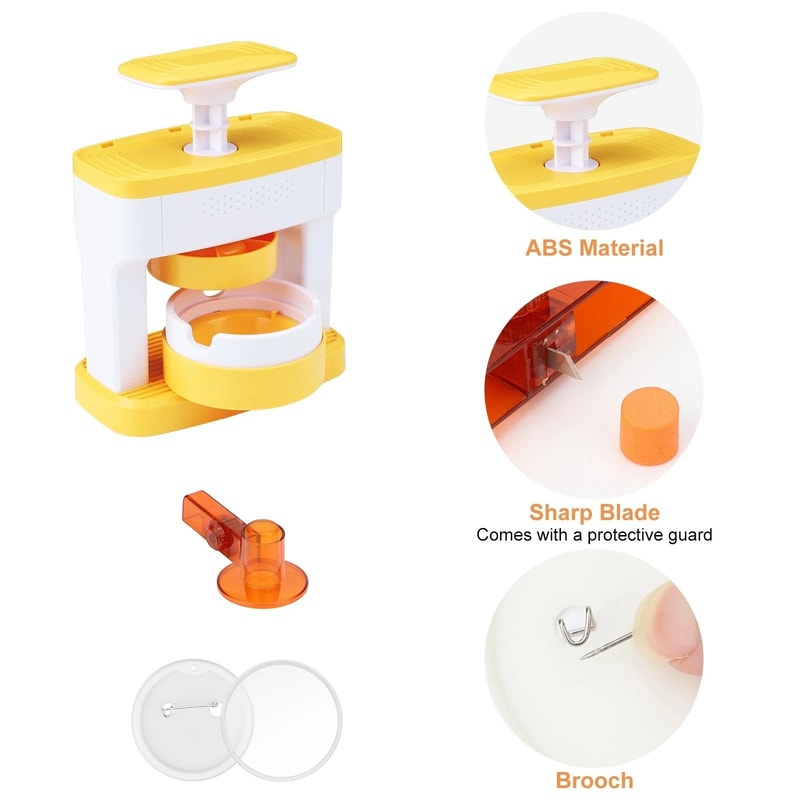 DIY Pin Badge Maker Kit NoMount Press Machine With Patterns For Creative Crafts And Gifts 3
