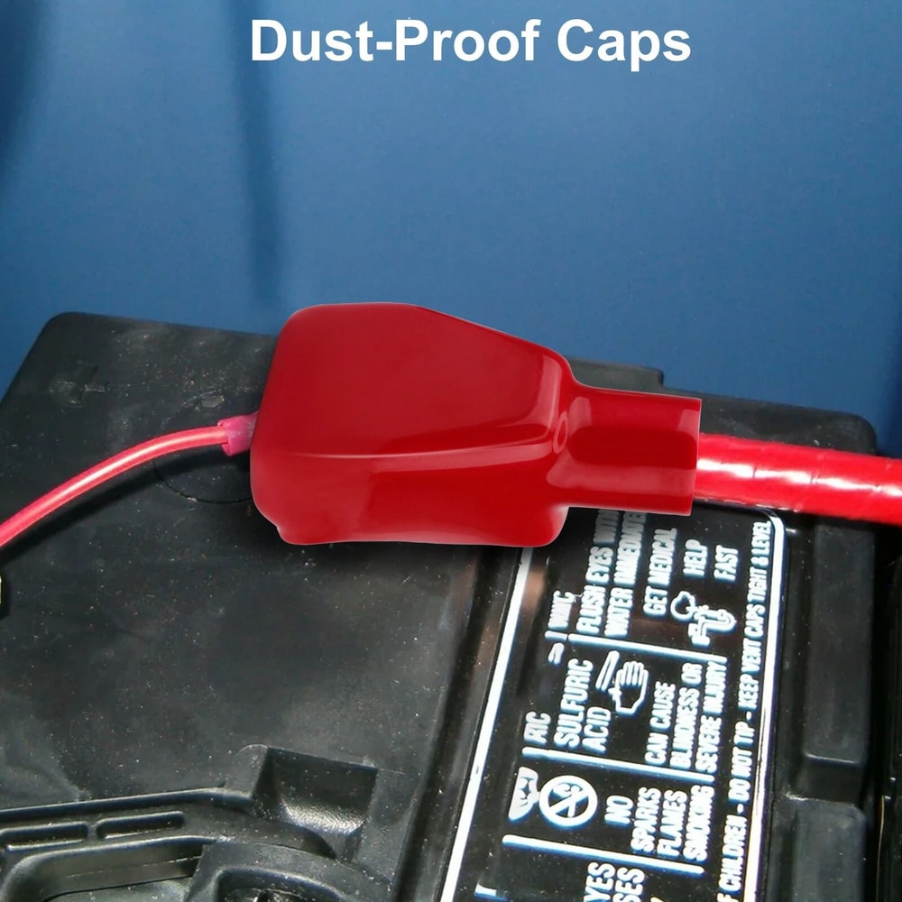 Battery Terminal Connectors Kit Heavy Duty Positive Negative CorrosionResistant 2