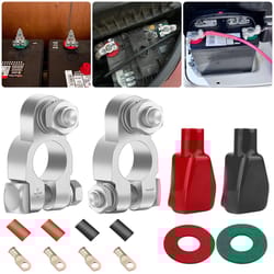 battery terminal connectors kit 10pcs heavy duty copper for cars boats trucks secure power fix