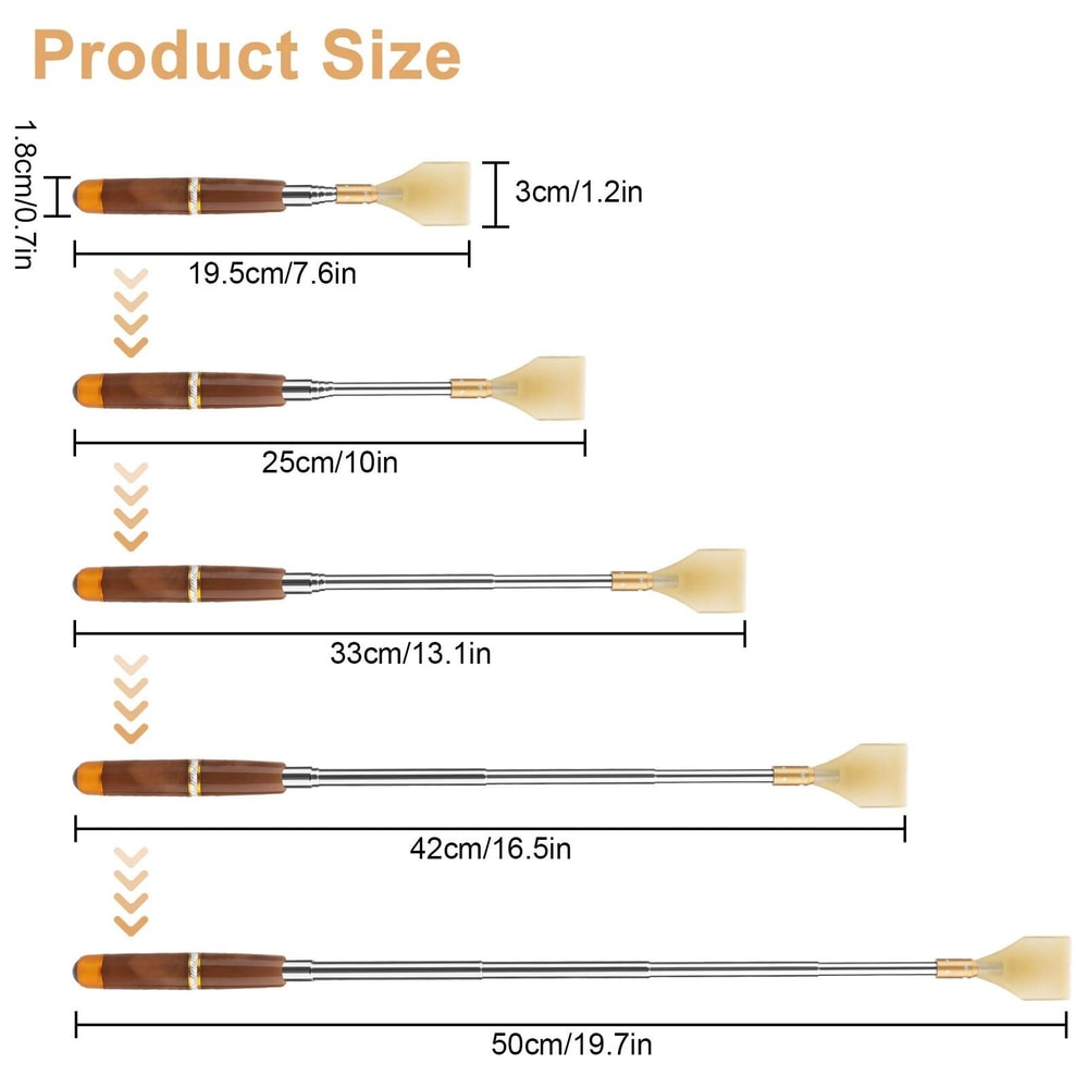 Telescoping Back Scratcher Portable Acupoint Massager Relieve Itching Tool 2