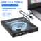 USB Slim External CD DVD RW Drive Burner Player For Laptop PCs Black 5