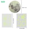 Luminous Glow In The Dark Stars And Moon Wall Stickers Space Art For Ceiling Decor 2