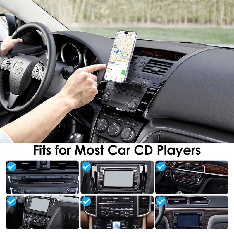 Magsafe CD Slot Mount For Car Adjustable Phone Holder Car CD Player Holder 2