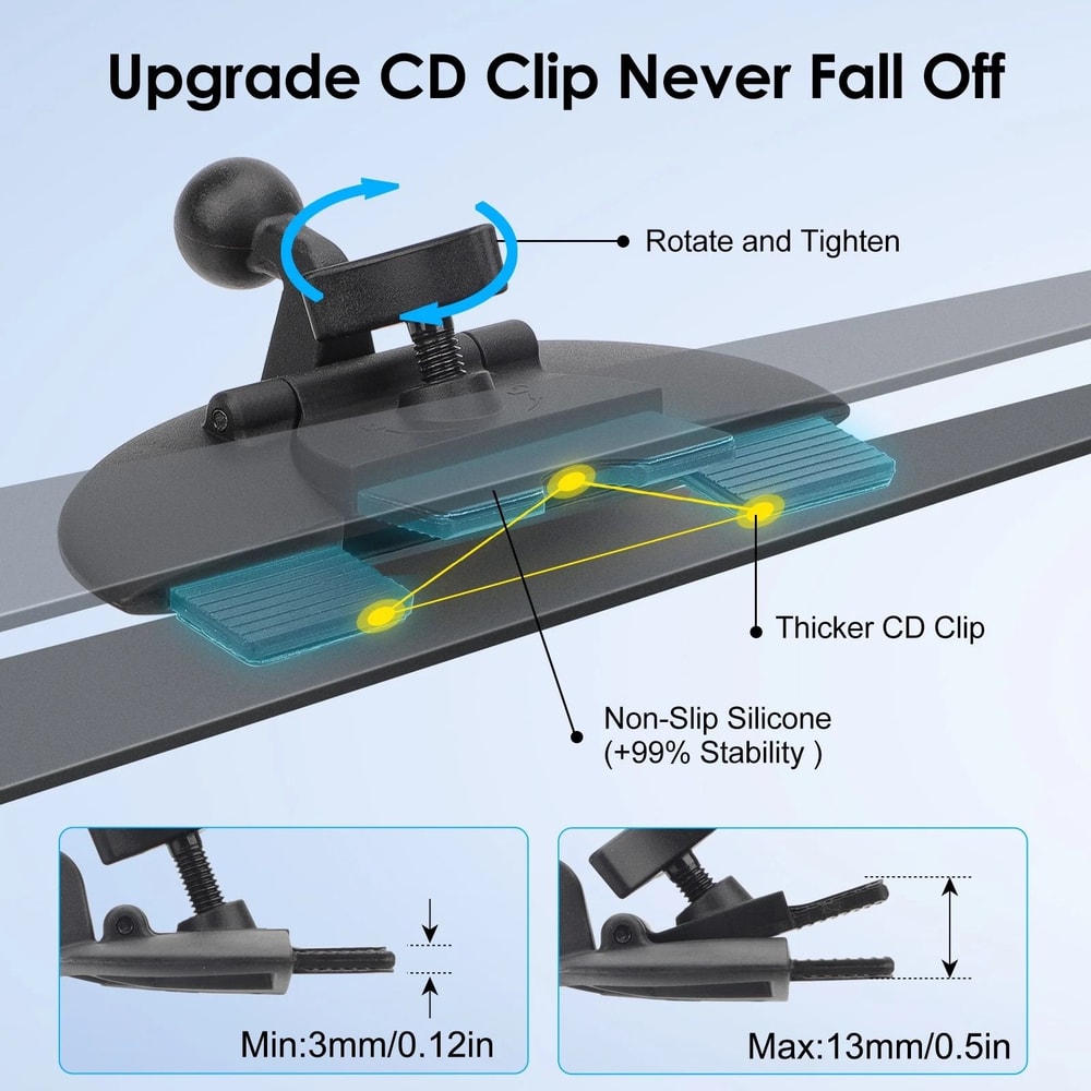 Magsafe CD Slot Mount For Car Adjustable Phone Holder Car CD Player Holder 3