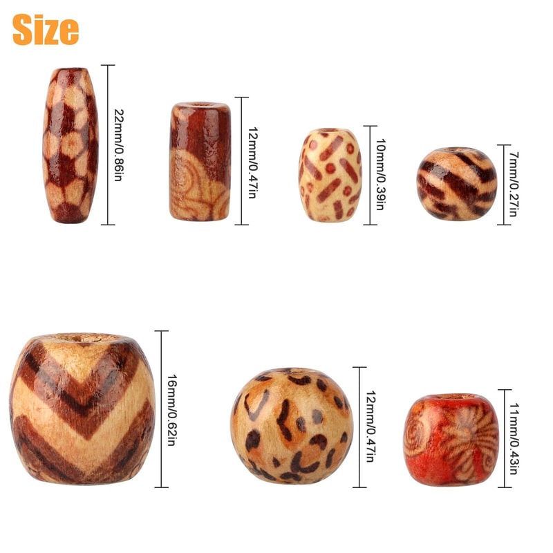Craft DIY Wooden Beads For Jewelry Making Natural Flower Bead Supplies 1