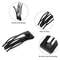 Snap Hair Clips Black Metal Double Grip Hair Barrettes For Thick And Thin Hair 2