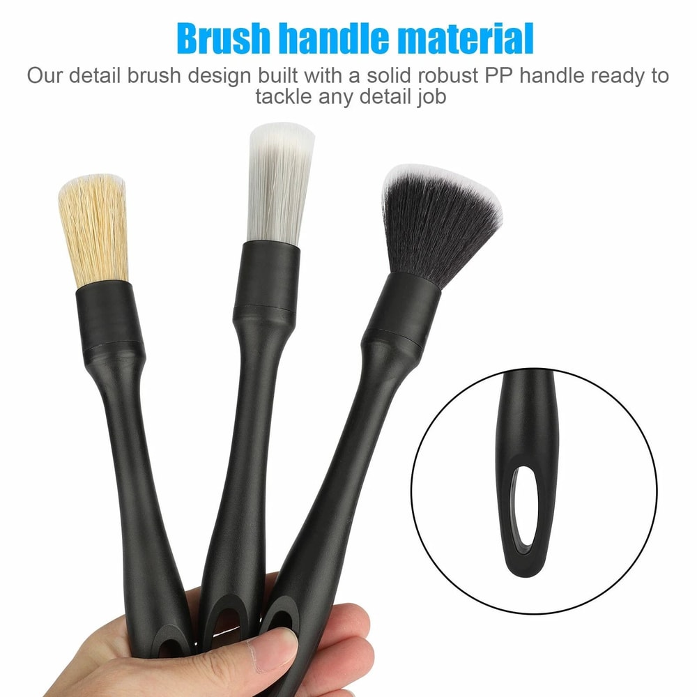 Detailing Brush Kit Car Wash Brushes Engine Interior Clean Set 4