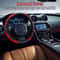 Black Steering Wheel Cover Leather Car Accessories AntiSlip For Safe Driving 6