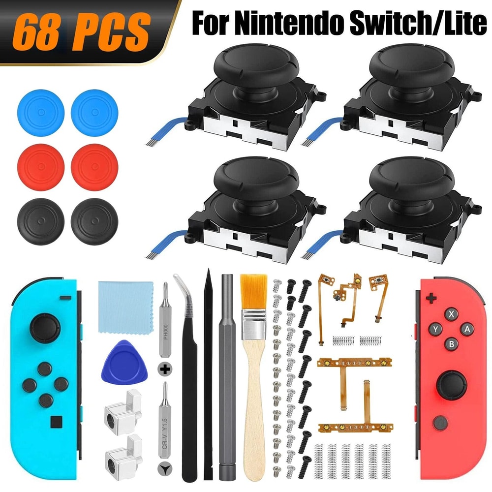 Switch JoyCon Replacement Joystick Repair Kit With Tools And Instructions 6
