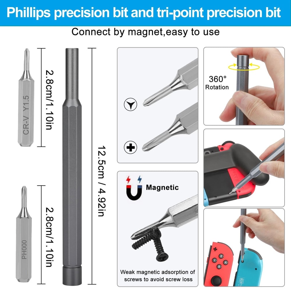 Switch JoyCon Replacement Joystick Repair Kit With Tools And Instructions 3