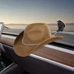 universal hat holder rack for vehicles dashes, glass door, and more - heavy duty cowboy hat mount