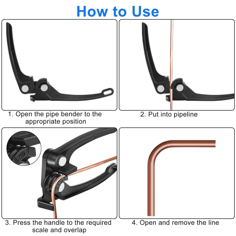 Tube Bender For Fuel Brake AC Refrigerant Line Bending Tool 3