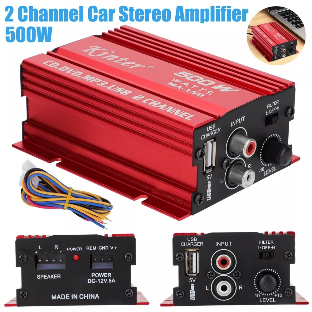 Power Amp Car Stereo Channel HiFi Subwoofer Amplifier 5