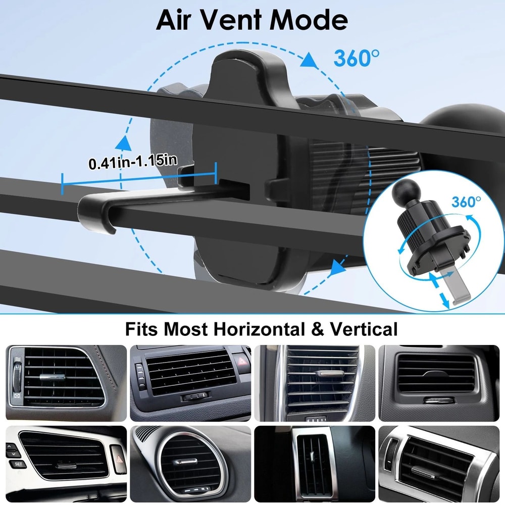 Adjustable Car Phone Mount CD Slot Air Vent Holder 5