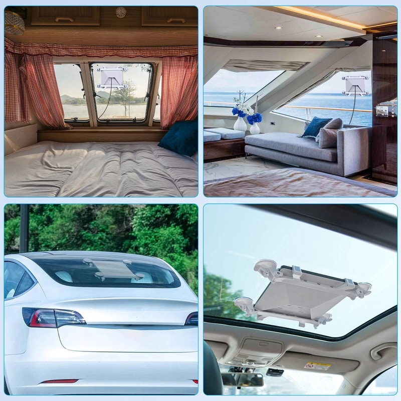 Mini Mounting Kit Suction Cup Holder For Roof And Glass Surfaces 3