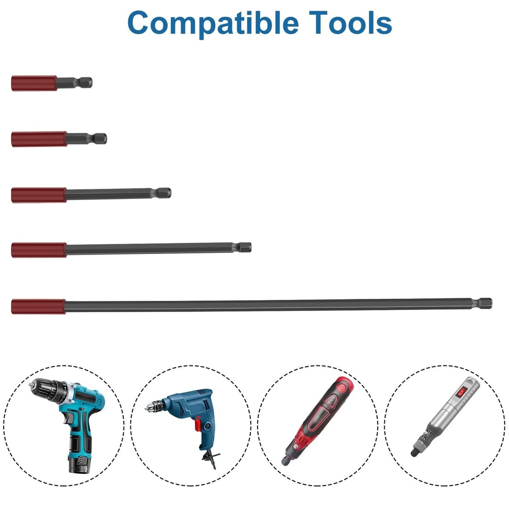 Drill Bit Screwdriver Extension Holder Magnetic Shank Holder Quick Release 2