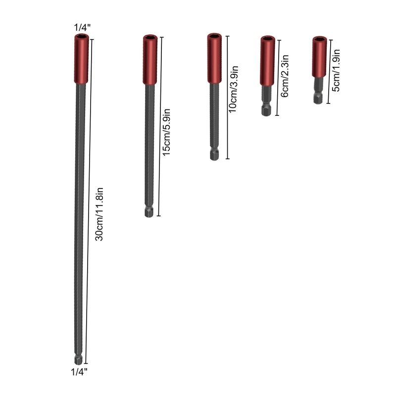 Drill Bit Screwdriver Extension Holder Magnetic Shank Holder Quick Release 6