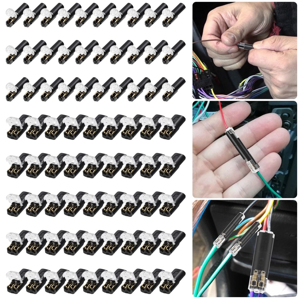 Reusable Clamp Terminal Blocks PlugIn Quick Wire Connectors Cables 2