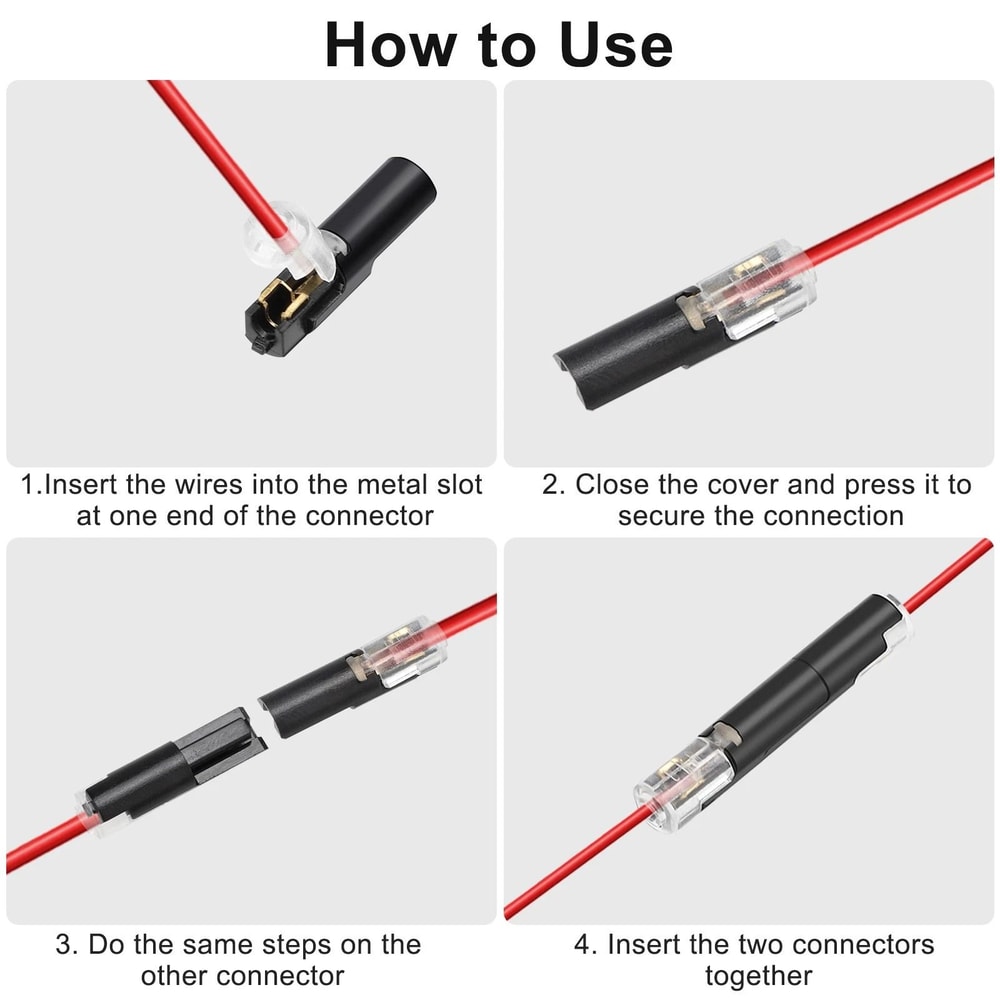 Reusable Clamp Terminal Blocks PlugIn Quick Wire Connectors Cables 3