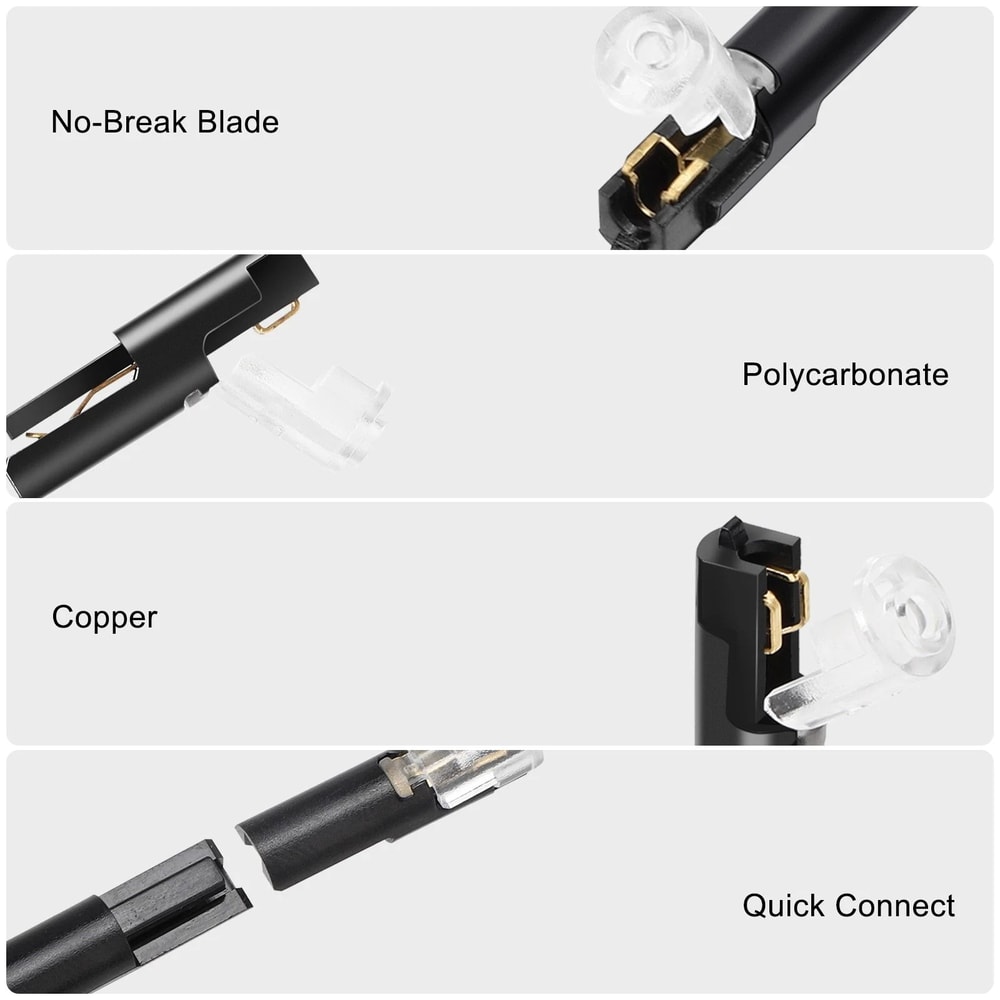 Reusable Clamp Terminal Blocks PlugIn Quick Wire Connectors Cables 5