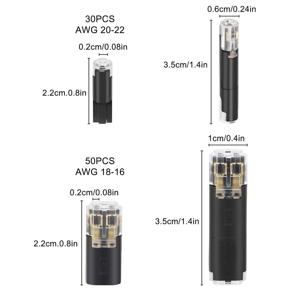 Reusable Clamp Terminal Blocks PlugIn Quick Wire Connectors Cables 6