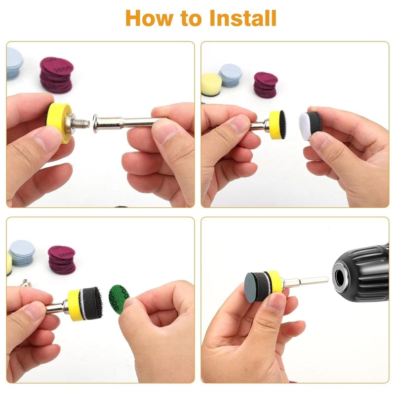 Hook Loop Sandpaper Wet Dry Sanding Discs For Drill 1