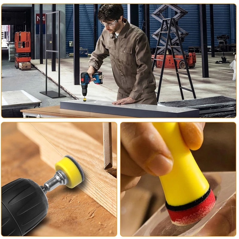 Hook Loop Sandpaper Wet Dry Sanding Discs For Drill 2