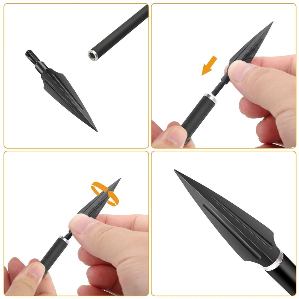 Hunting Compound Broadheads Classical Tradition Grain Arrow Tips Durable Bow Hunting Arrows 2