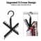 Closet Organizer Tie Rack Holder With NonSlip Clips Belt Hanger 4