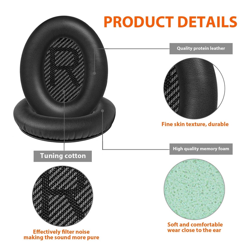 Ear Pads For Bose QuietComfort Replacement Soft Cushions II Headphones 3