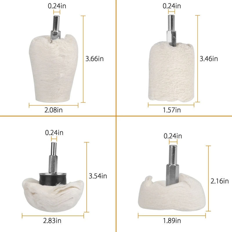 Car Polisher Buffing Kit Detail Polishing Sponge Pads For Waxing Buffing Wheels 1