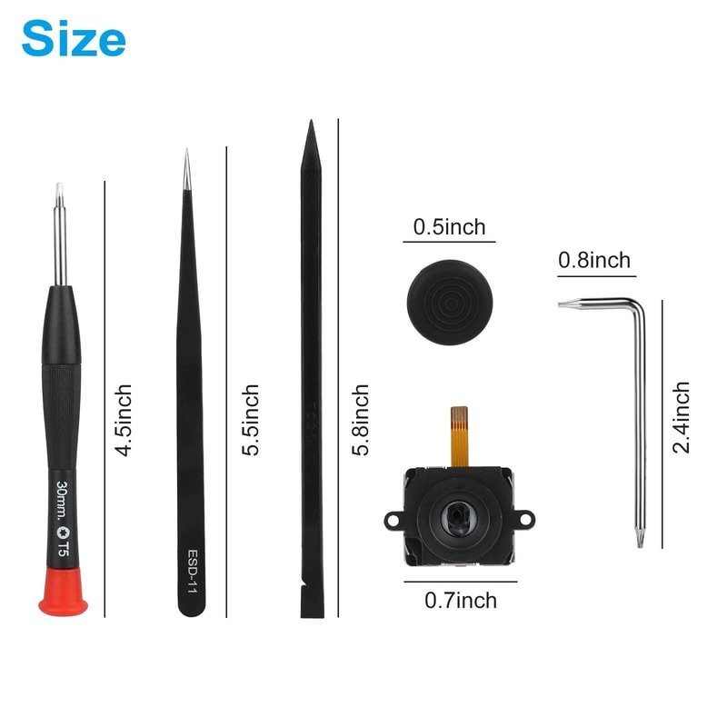 Joystick Repair Kit For Left Or Right Controller Analog Joystick Replacement And Repair Kit 3