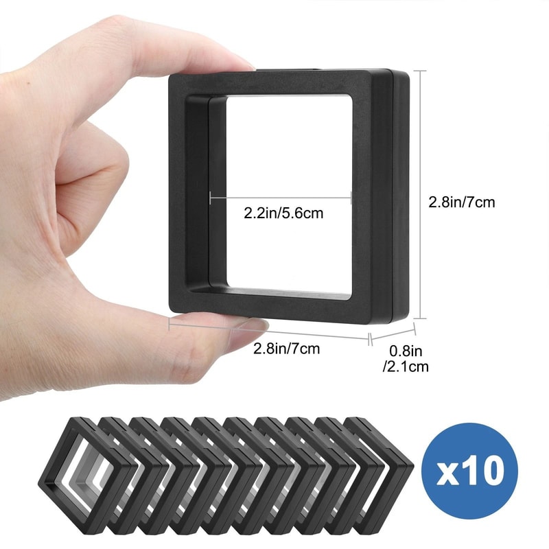 Floating Coin Display Frame Stand Holder For Coins Jewelry Medals And Keepsakes 6