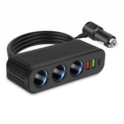 quick charge car cigarette lighter splitter, power adapter