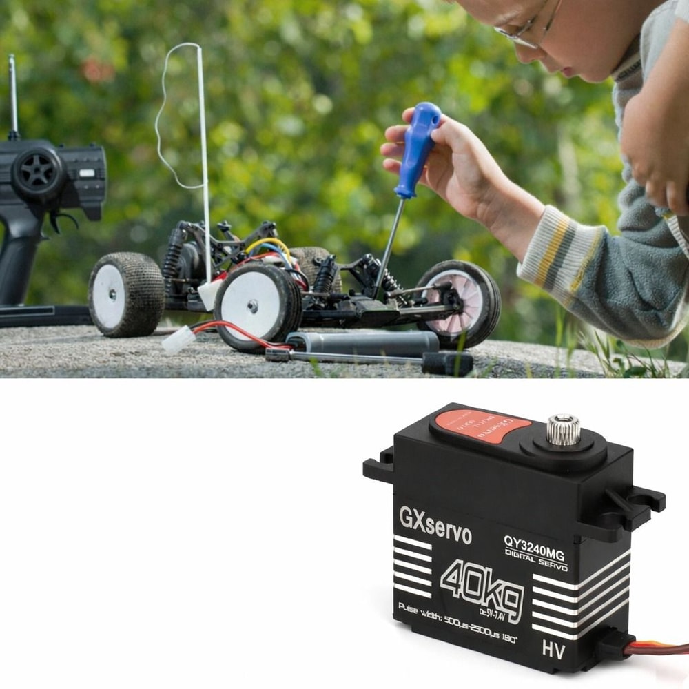 High Torque Digital Servo Waterproof Metal Gear Fast Response For RC Cars 0