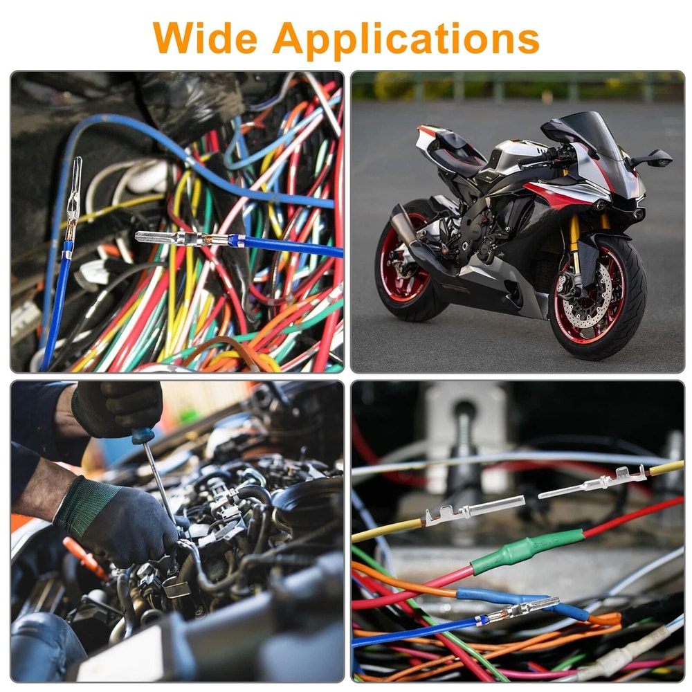 Terminal Pins Kit Waterproof Connector Removal Tool Automotive Electrical Wire Seals Durable Automo 1