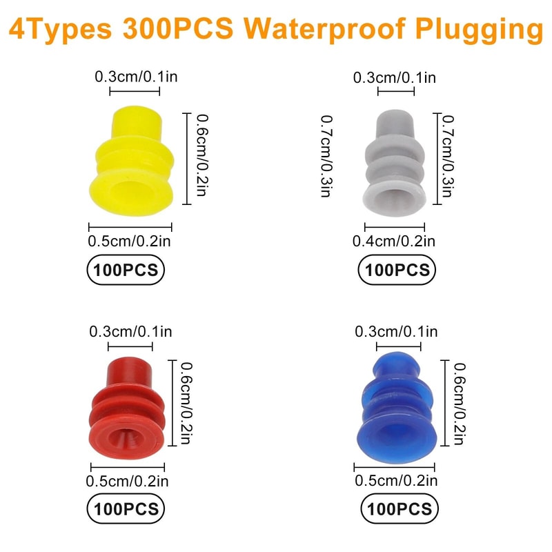Terminal Pins Kit Waterproof Connector Removal Tool Automotive Electrical Wire Seals Durable Automo 4